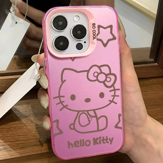 Hello Kitty Soft Silicone Case For iPhone 15 14 13 12 11 Pro Max Plus Mini XR XS X
